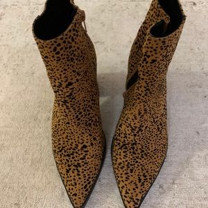 Qupid Animal Print Booties